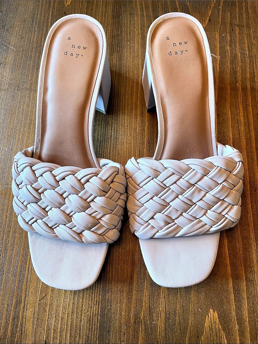 A New Day Womens Waverly Braided Heels Waverly Braided Heels neutral blush size